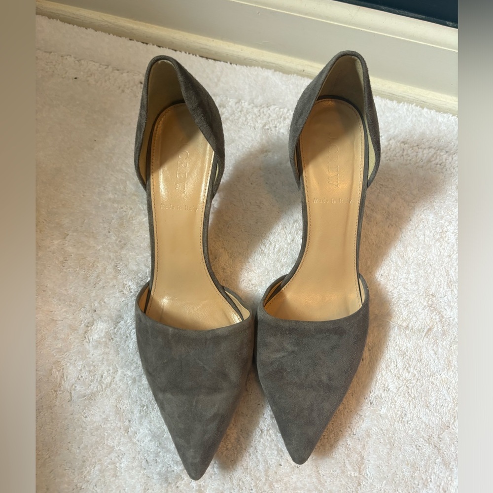 J Crew Grey Elsie Stiletto